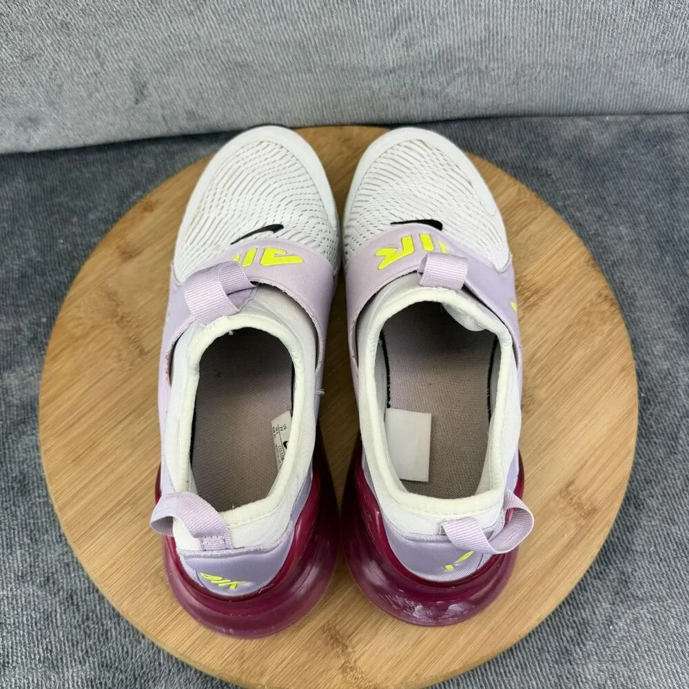 Nike Air Max 270 Shoes Boys Kids Size 7 Purple Athletic Sneakers CI1108-003